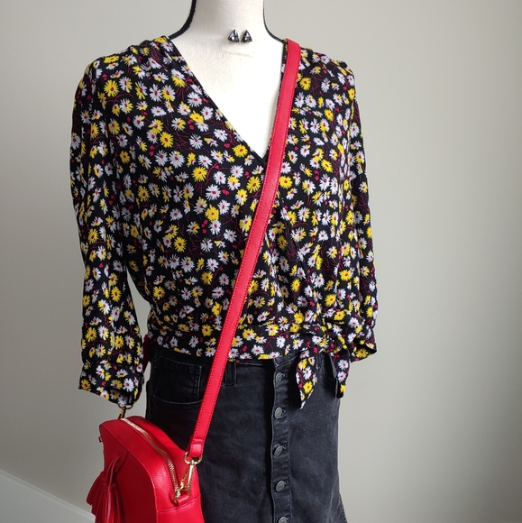 Madewell Wrap Crop-Top Floral - Picture 4 of 8